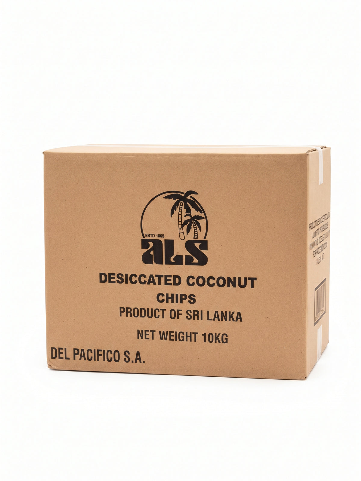 Hojuela de coco en lajas – Caja 10 kg